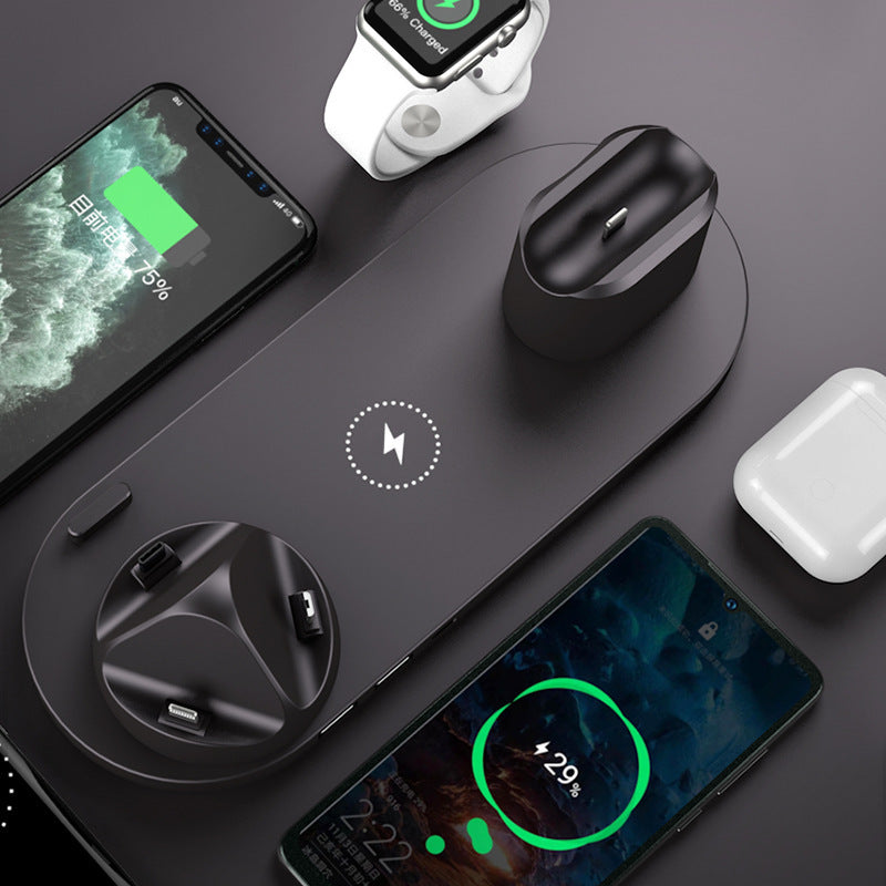 3-in-1 Magnetic Wireless Charging Station – Fast Charger for iPhone, Apple Watch & AirPods | Foldable Smart Desk Charger with Night Light | Portable Charging Dock 2025
