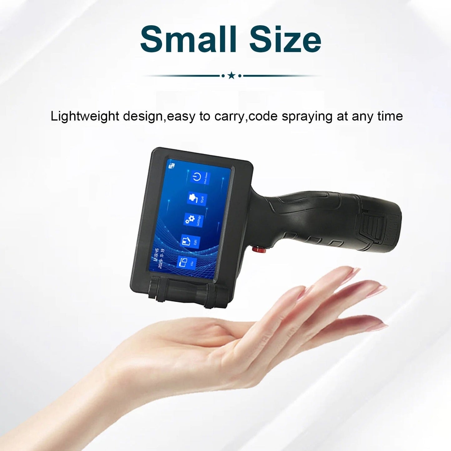 Versatile Handheld Inkjet Printer for Multi-Surface Printing